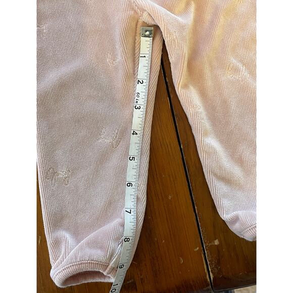 Juicy Couture Kids 12 M ​Baby Girls 2 Piece Logo Velour Jogger Set Pink Stretch - Picture 11 of 15